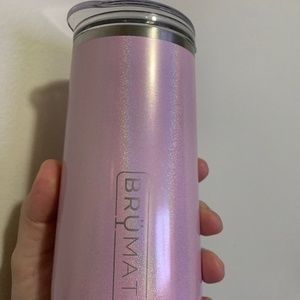 Glitter blush brumate flute